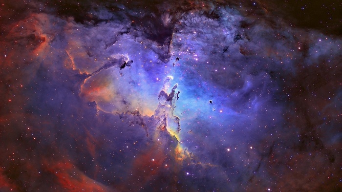 Pillars of Creation Nebula in Space