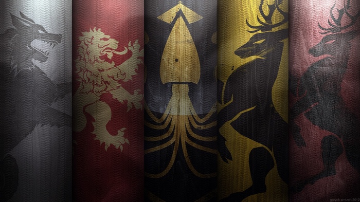 Game of Thrones House Banners Collage