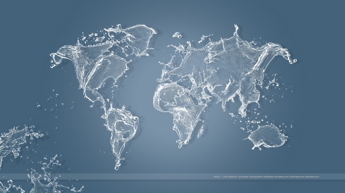 Artwork Map Water World Map Digital Art Globes