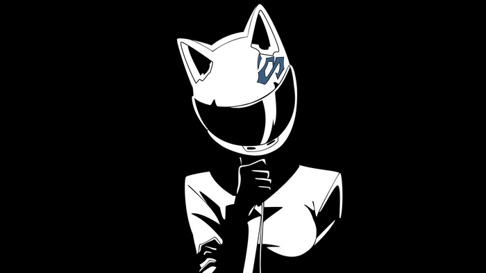 Celty Sturluson from Durarara!! in minimalist style