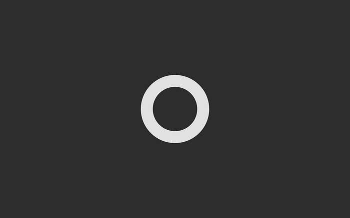 Minimalist circle on a dark background