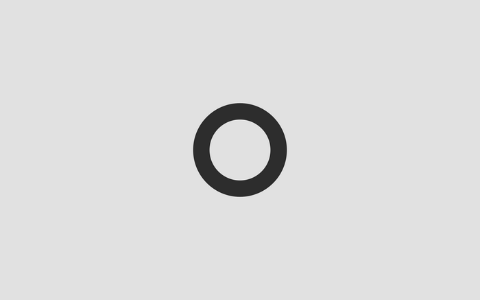 A simple black circle on a gray background