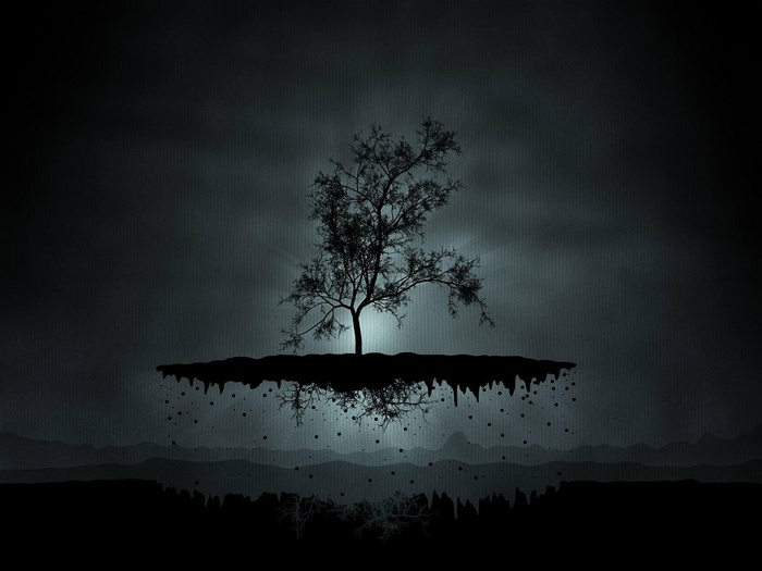 Fantasy Art Abstract Digital Art Trees Floating Island Nature