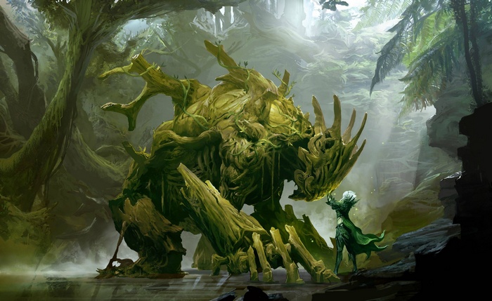 Caithe and a Forest Guardian in Guild Wars 2