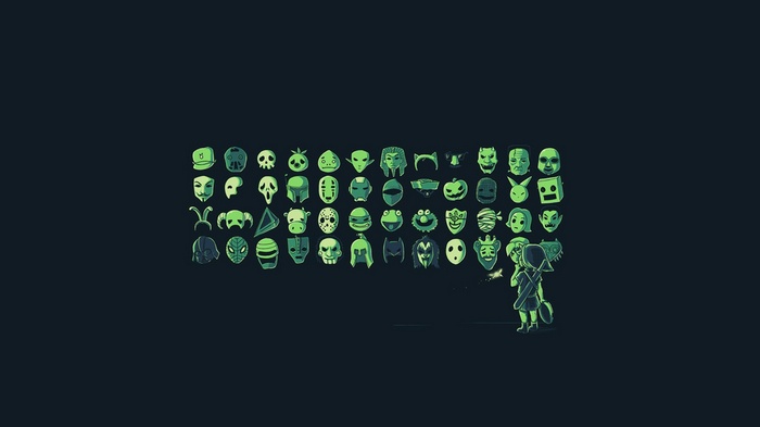 The Legend of Zelda Mask Digital Art Link Video Games Minimalism
