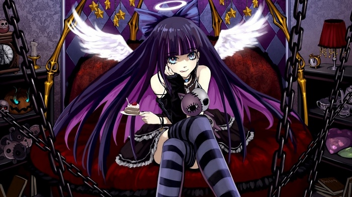 Stocking from Panty and Stocking with Garterbelt with wings