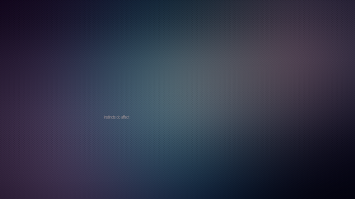 Instincts do affect typography on a textured gradient