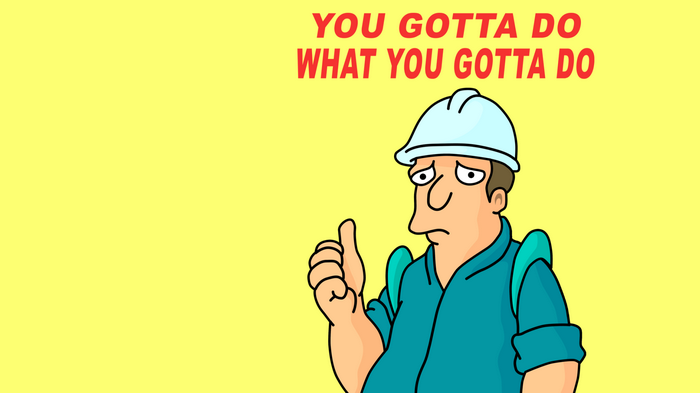 Futurama's Zoidberg gives a thumbs up with a quote