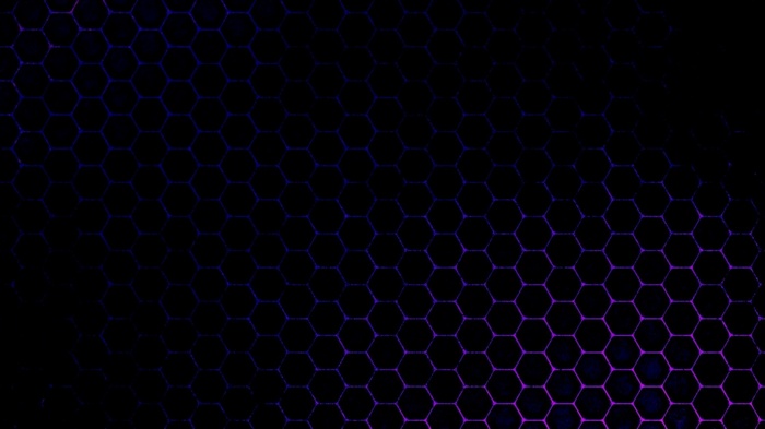 Abstract hexagonal pattern with purple and black colors