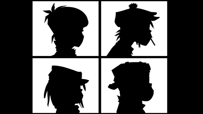 Gorillaz Characters Silhouettes