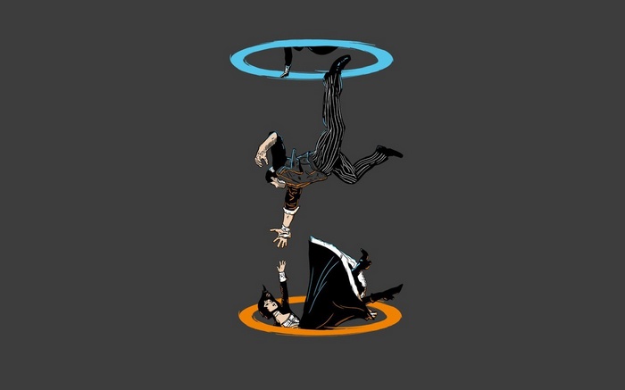 Portal and BioShock Infinite Crossover Artwork