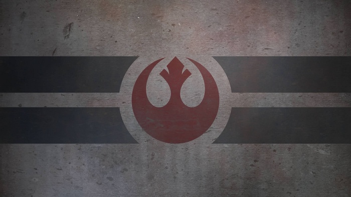 Star Wars Rebel Alliance Logo on Textured Background