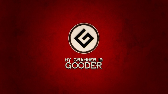 My Grammer is Gooder Logo