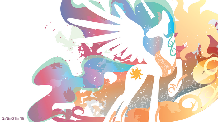 My Little Pony Princess Celestia Colorful Fantasy Art