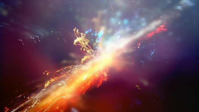Abstract explosion of light and color