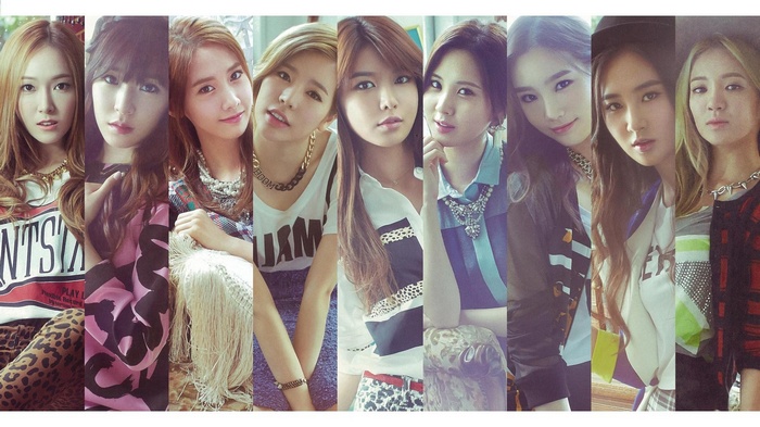 Girls Generation K-pop collage