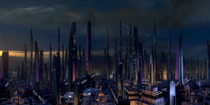 Futuristic Cityscape Concept Art