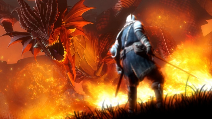 Dark Souls Dragon Fire Fight