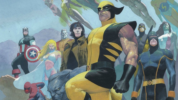 Marvel Comics Characters Assemble: Wolverine, Captain America, X-Men, Avengers