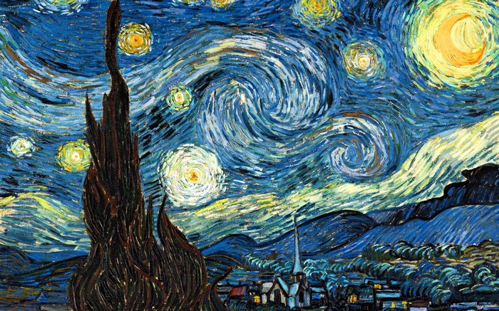 Stars Classic Art Surreal Vincent van Gogh Painting The Starry Night