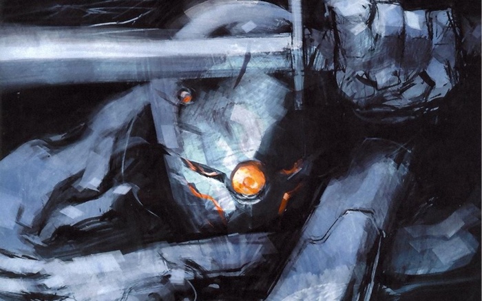 Gray Fox from Metal Gear Solid with a sword