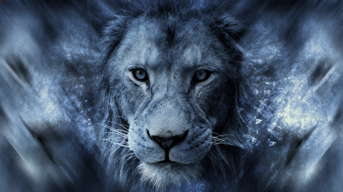 Blue Lion Digital Art