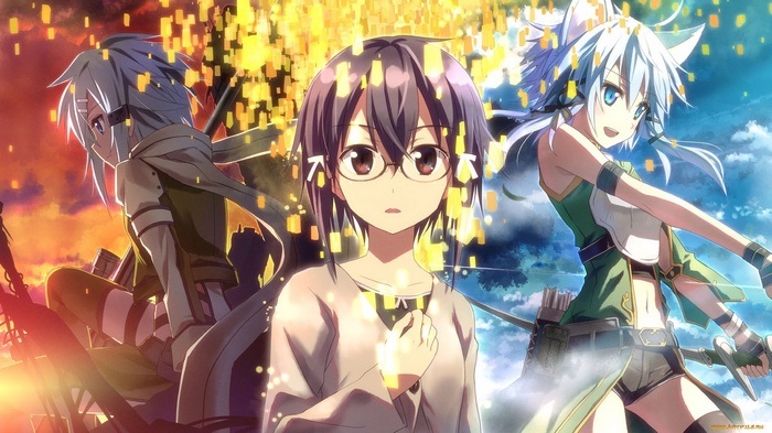 Sword Art Online: Asada Shino and Sinon