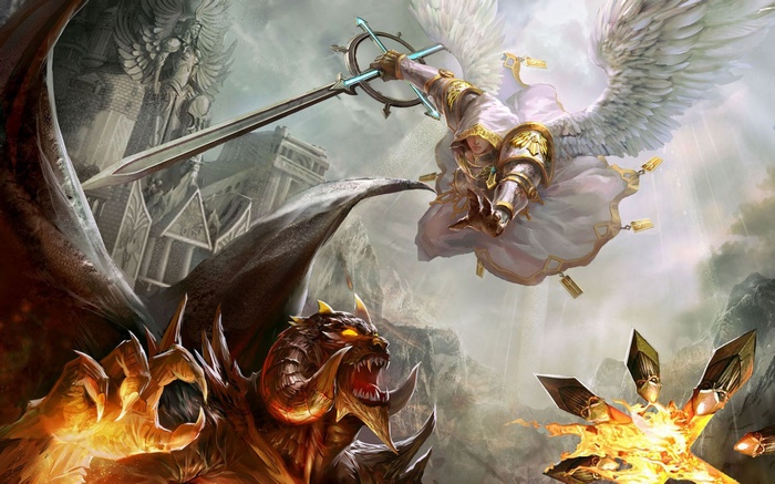 Heroes of Might and Magic 5 Angel vs Demon Battle