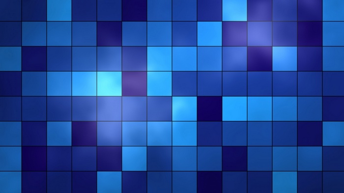Abstract Blue Squares Digital Art Texture