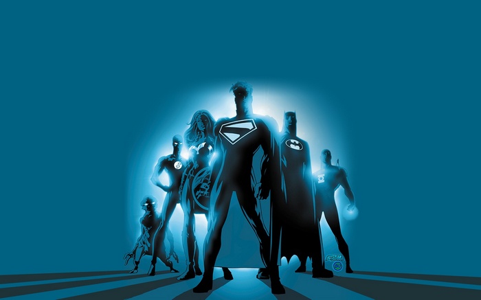 Justice League: Superman, Batman, Wonder Woman, Flash, Green Lantern