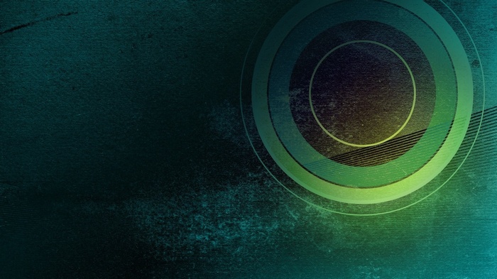 Abstract digital art with concentric circles