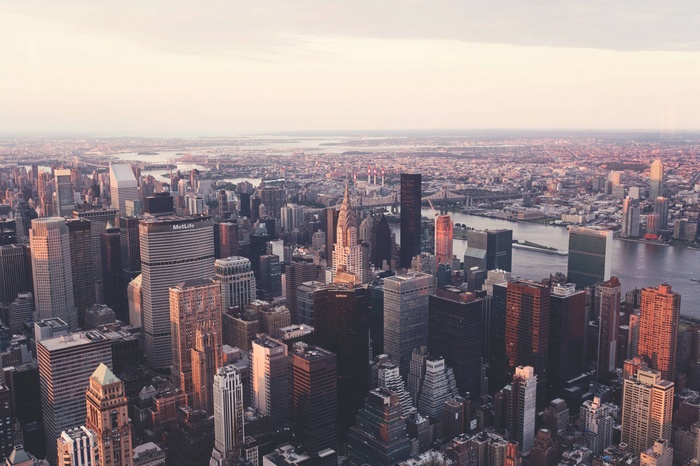 New York City skyline with Chrysler Building