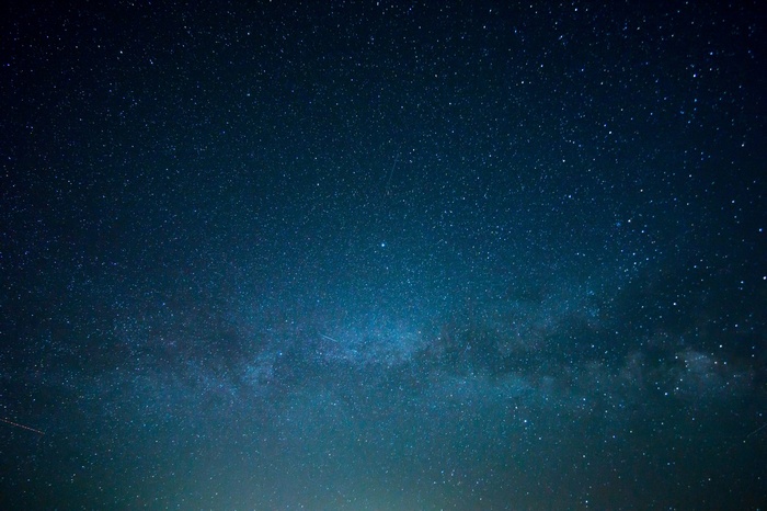Starry night sky with the Milky Way galaxy