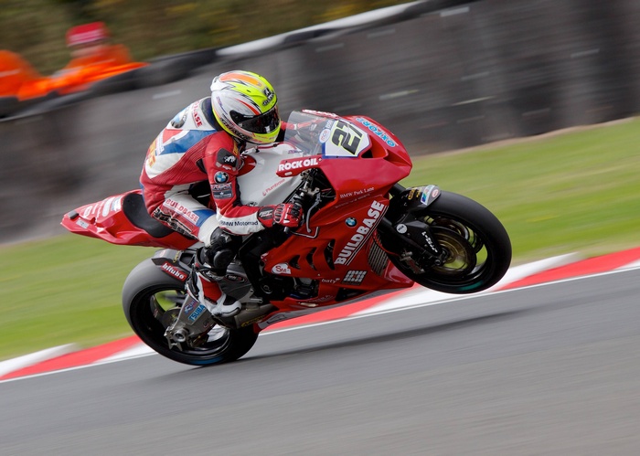 BMW Superbike Racer on Track