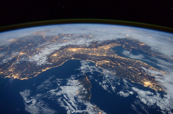Earth at Night from the International Space Station