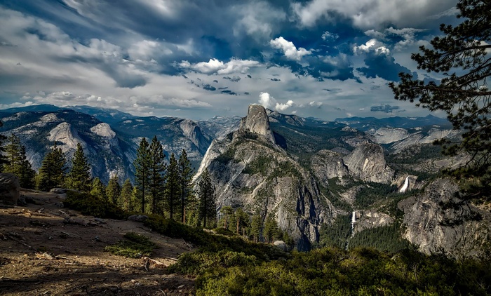 Yosemite National Park Landscape with Half Dome