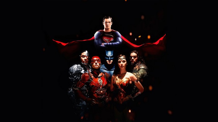 Justice League: Superman, Batman, Wonder Woman, Flash, Cyborg, Aquaman