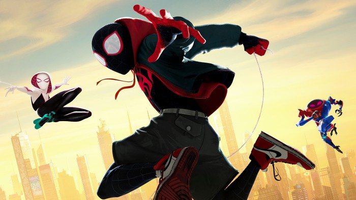 Miles Morales Spider-Man Into the Spider-Verse 4K Action