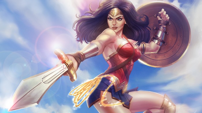 Wonder Woman with Sword and Shield