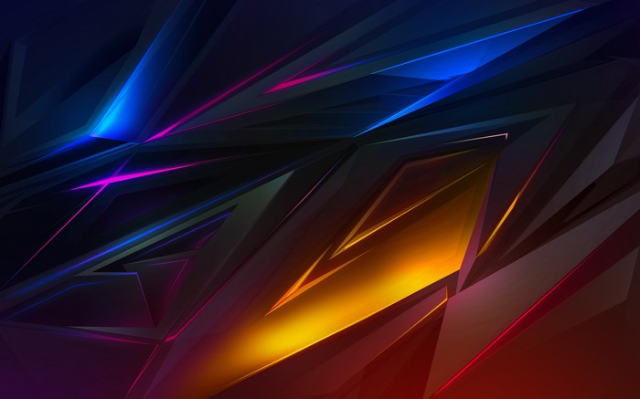 Dynamic Abstract Digital Art with Vibrant Lighting