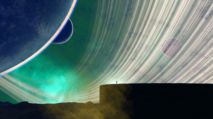 No Man's Sky 4K alien planet landscape