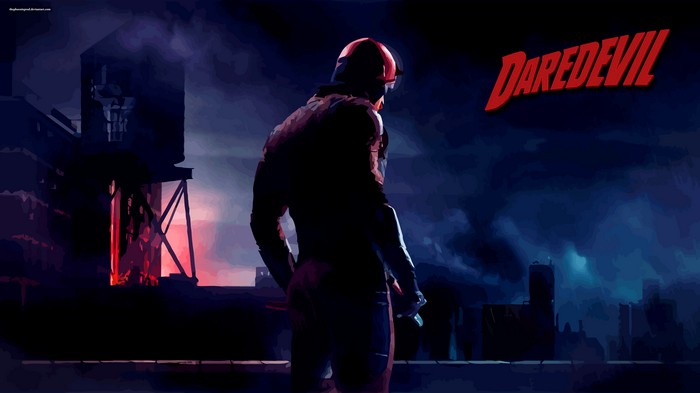 Daredevil Standing on a Rooftop