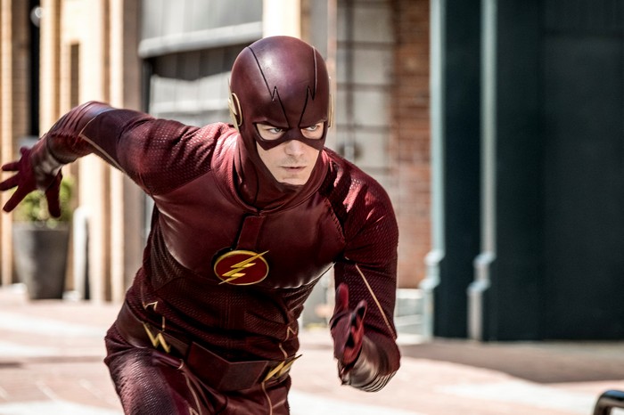 The Flash Running in Action Pose