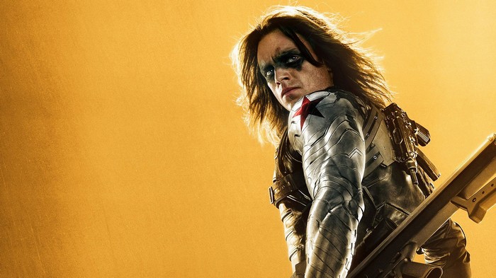 Winter Soldier with a gun