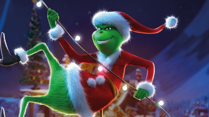 The Grinch in a Santa Suit