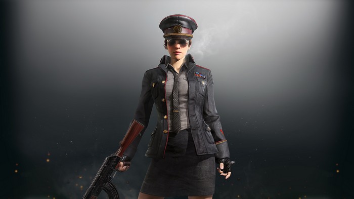 PUBG Female Soldier with AK-47