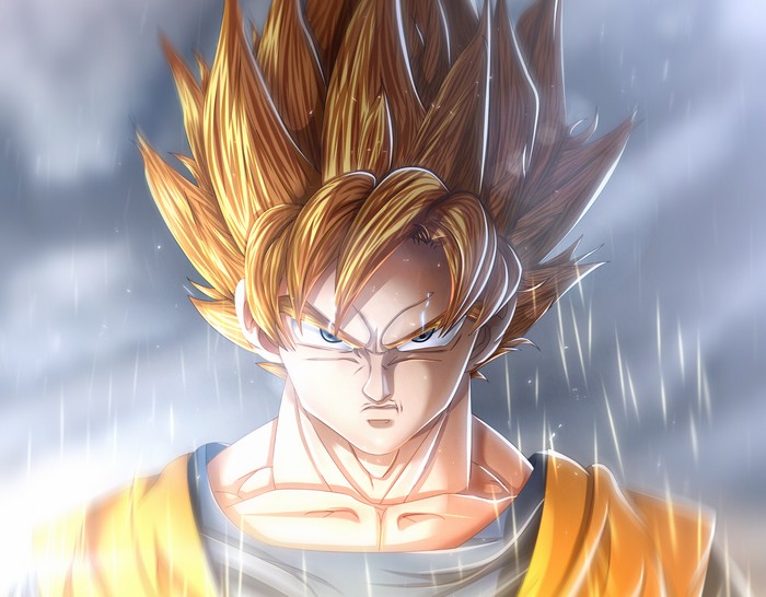 Goku from Dragon Ball Super in digital art