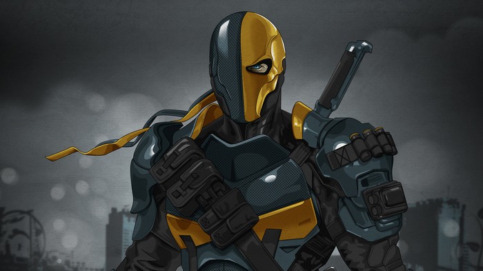 Deathstroke artwork by an artist on Artstation