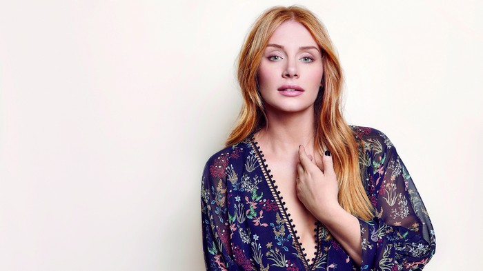 Bryce Dallas Howard in a floral dress