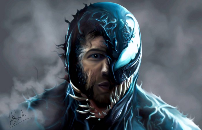 Venom Movie Artwork of Tom Hardy as Venom